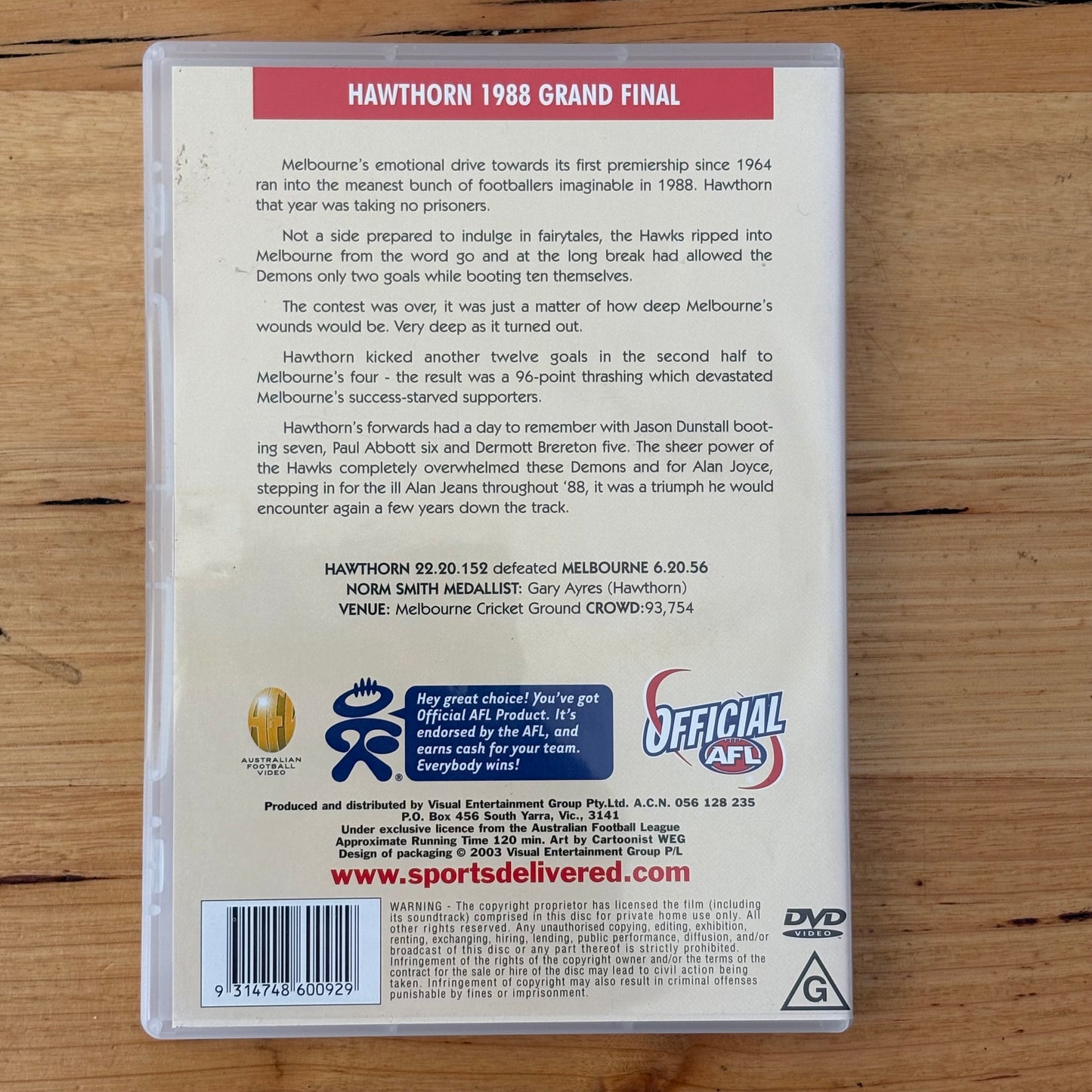 Hawthorn Premiers DVD Bundle of 8 Hawks AFL Grand Finals PAL 4 VGC
