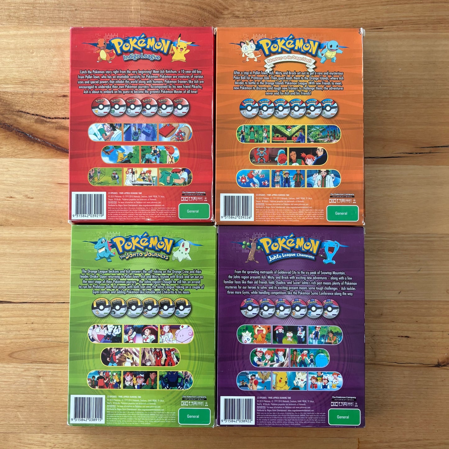 Pokémon DVD Seasons 1-13 Complete Set Animation VGC