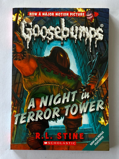 Goosebumps A Night In Terror Tower R.L.Stine Paperback 2015 GD