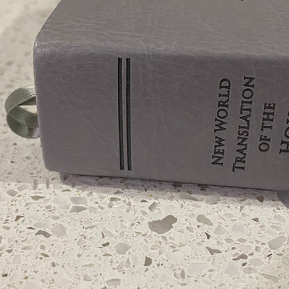New World Translation Of The Holy Scriptures Bible Silver Leather Bound GD