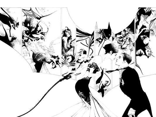 BATMAN (2016) #50 DYNAMIC FORCES BLACK AND WHITE VIRGIN JAE LEE VARIANT