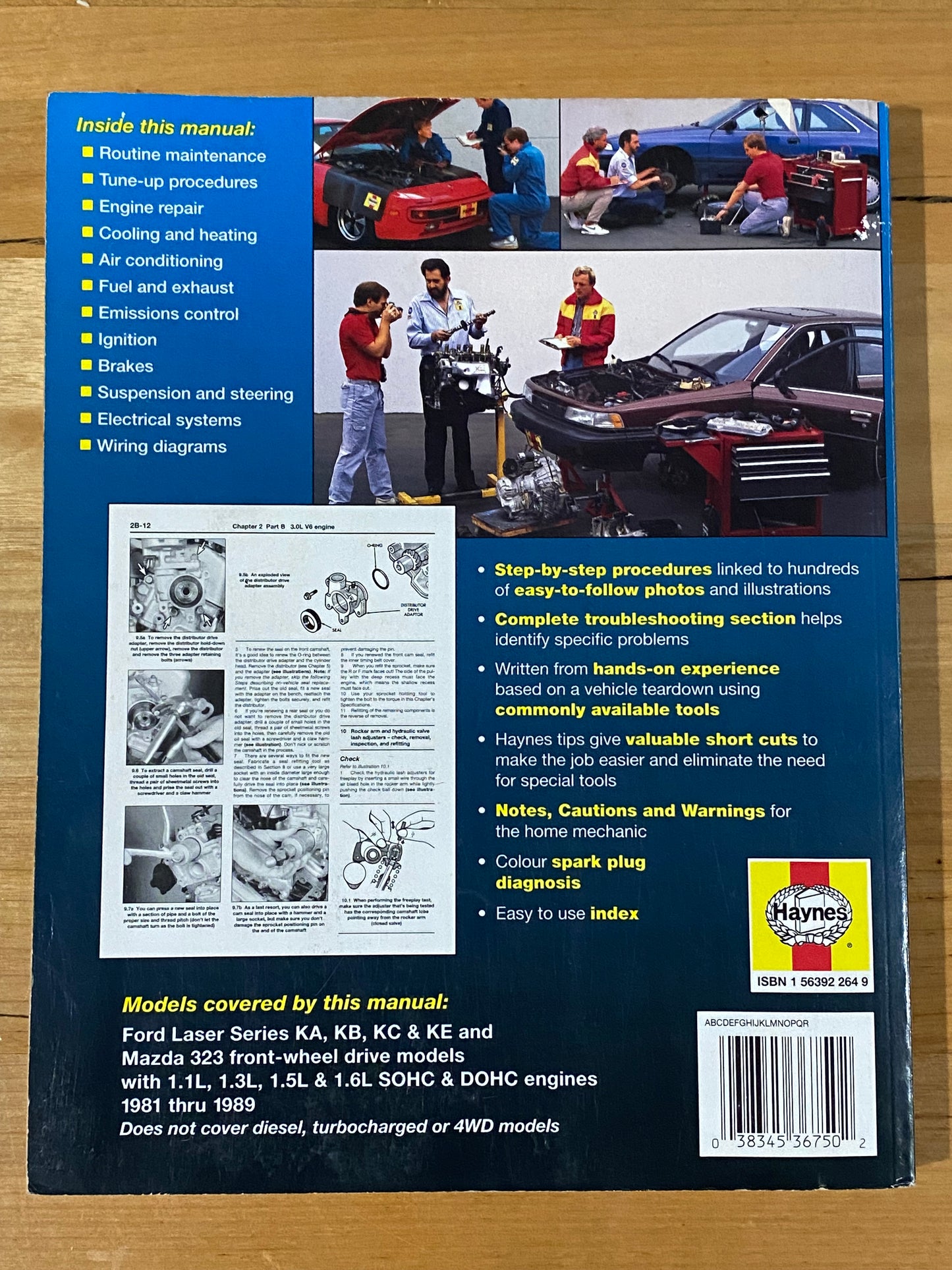 Haynes Ford Laser & Mazda 323 FWD Repair Manual 1981-1989 Softcover GD