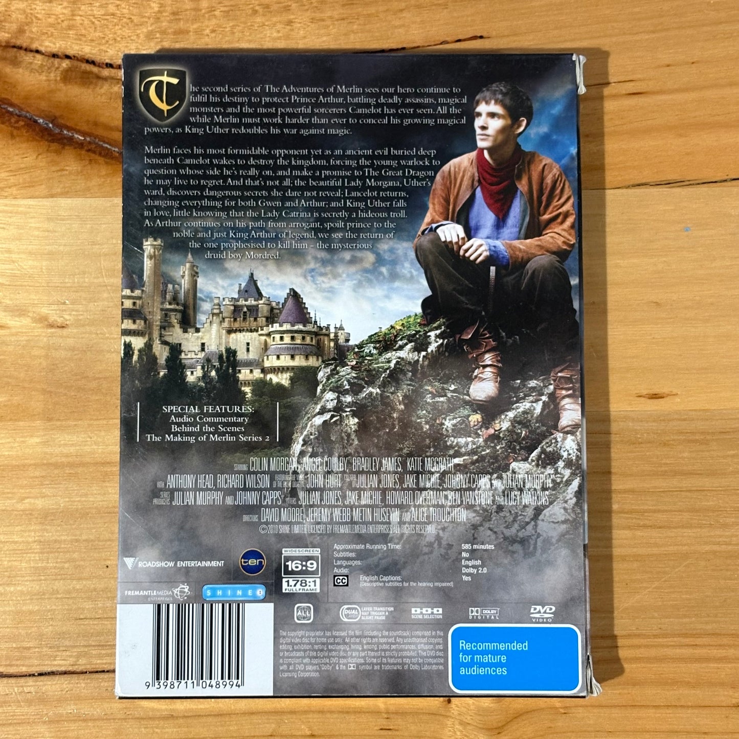 The Adventures Of Merlin Series 1-4 DVD British Magical Drama 4-Disc Set PAL 4 VGC