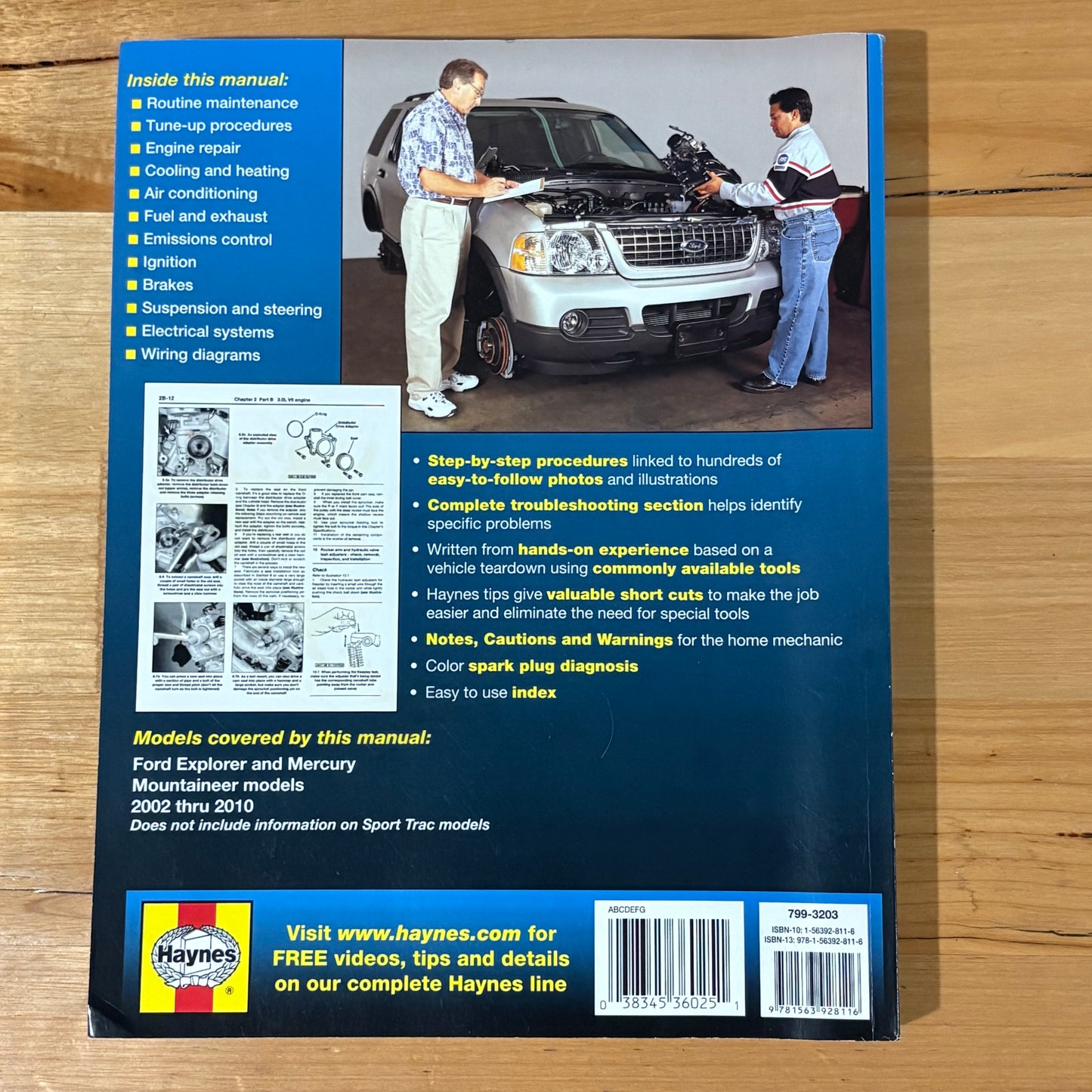 Haynes Ford Explorer & Mercury Mountaineer 2002 thru 2010 Car Repair Manual GD