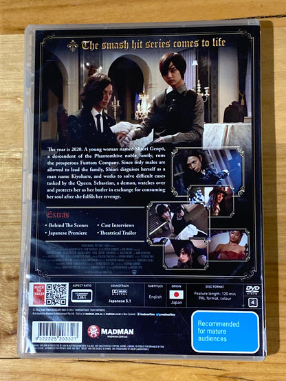 Black Butler DVD Live Action Anime Madman Productions PAL 4 VGC