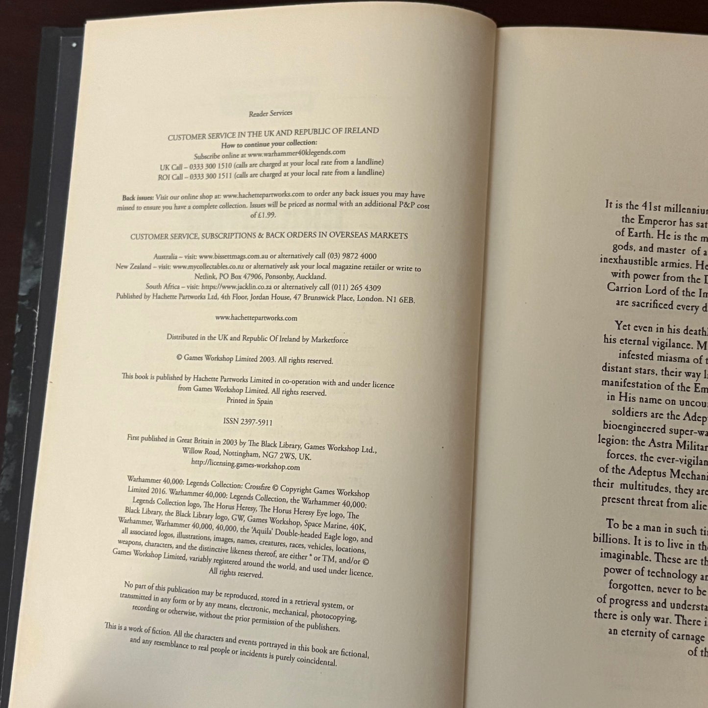 Warhammer 40,000 Legends Collection Crossfire Matthew Farrer GD