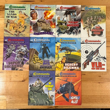 Commando War Comic Bundle x 10 Printed 2003 DC Thomson 329
