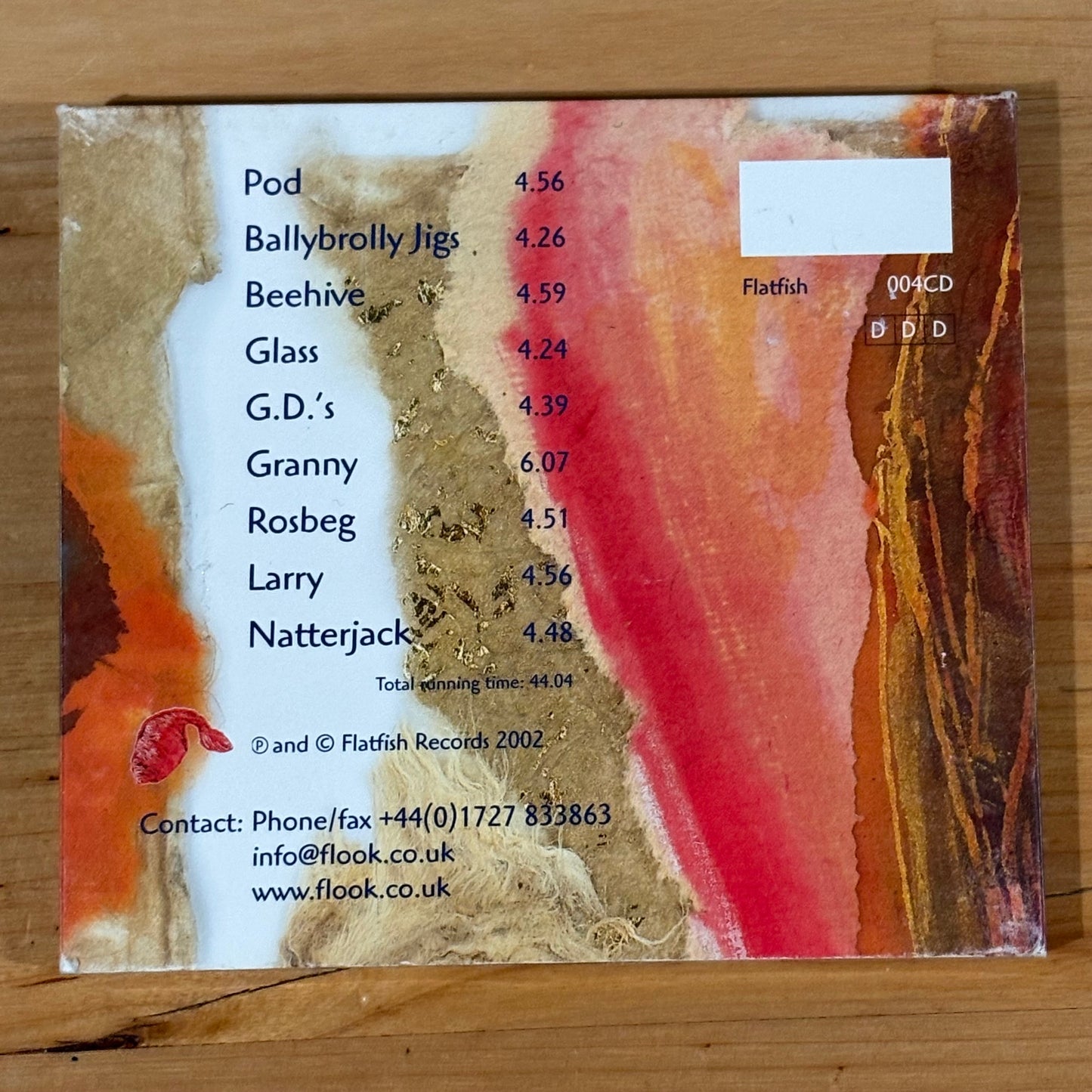 Rubai by Flook SIGNED CD Anglo-Irish instrumental Folk Music 2002 GD