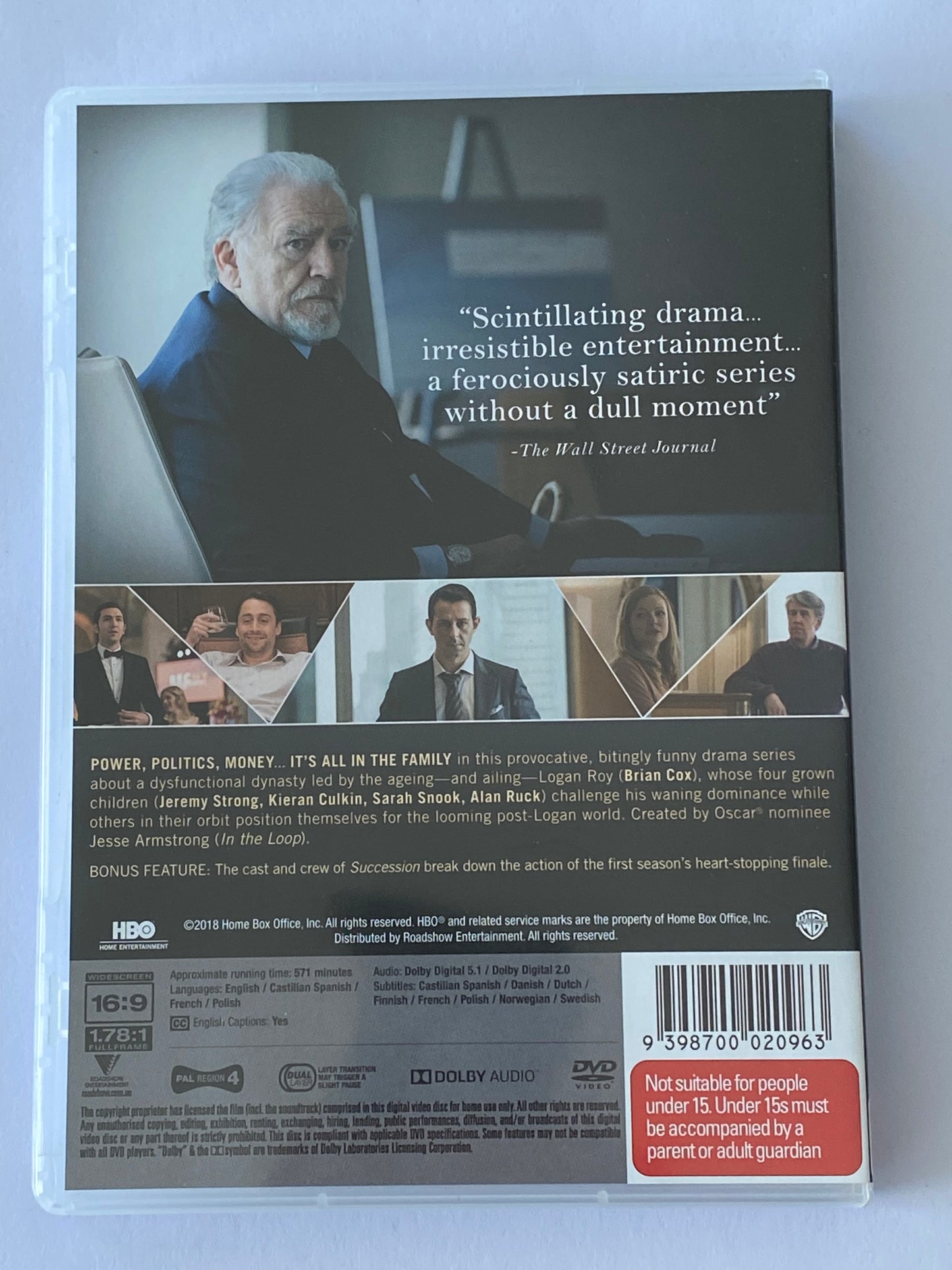 Succession Complete First & Second Seasons DVD 3-Disc Sets PAL 4 VGC