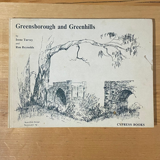 Greensborough and Greenhills Sketchbook Turvey Reynolds Signed Hardcover 1973 GD