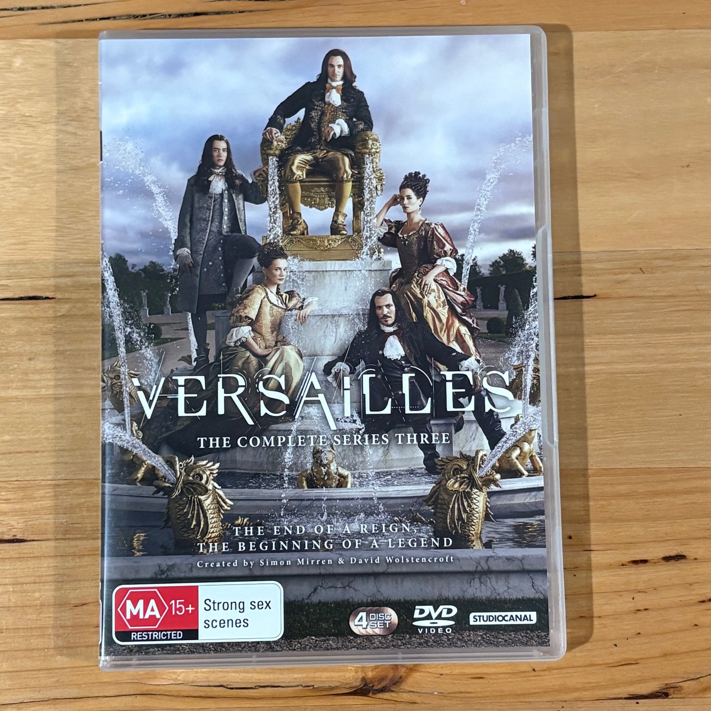 Versailles Season 1-3 DVD Complete Set StudioCanal Historical Drama PAL 2,4 VGC