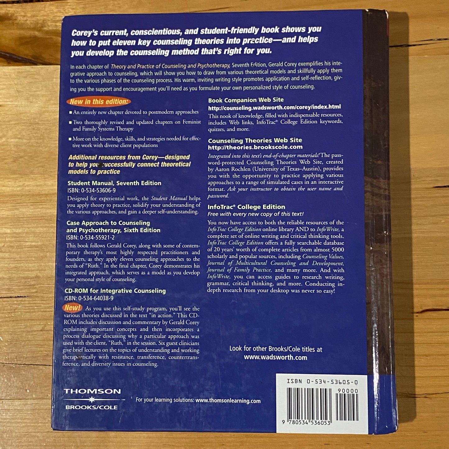 Theory & Practice of Counseling & Psychotherapy 6th Edition by Gerald Corey Hardcover
