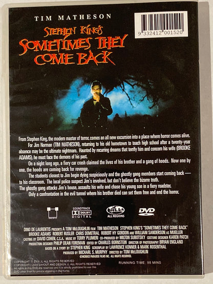 Stephen King's Sometimes They Come Back DVD PAL ALL VGC