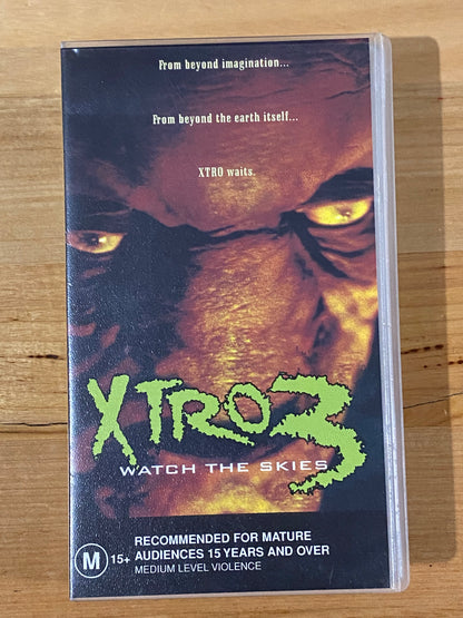 Xtro 3 Watch The Skies VHS Sci-Fi Horror Robert Culp VGC