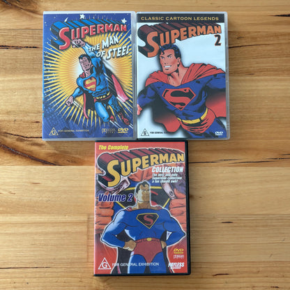 Superman Animated DVD Collection Man Of Steel Max Fleischer