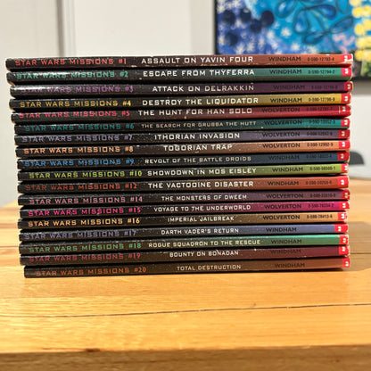 Star Wars Missions x 18 Book Bundle Paperback Scholastic Vintage
