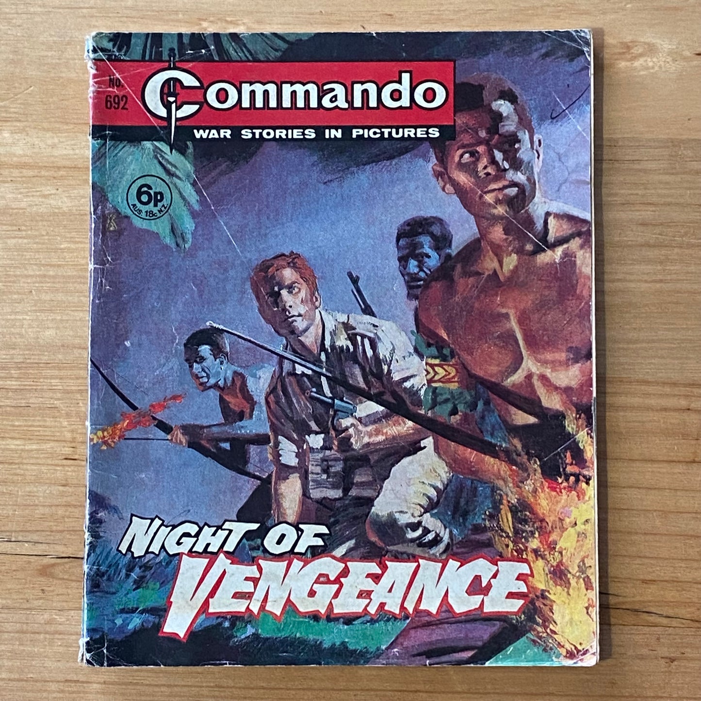 Commando War Comic #692 Night Of Vengeance 1972
