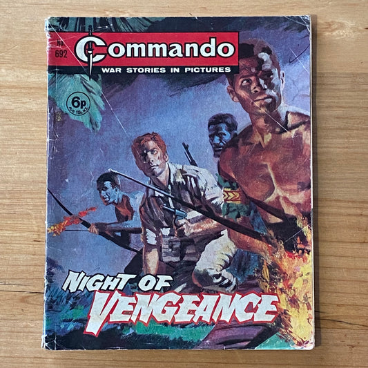Commando War Comic #692 Night Of Vengeance 1972
