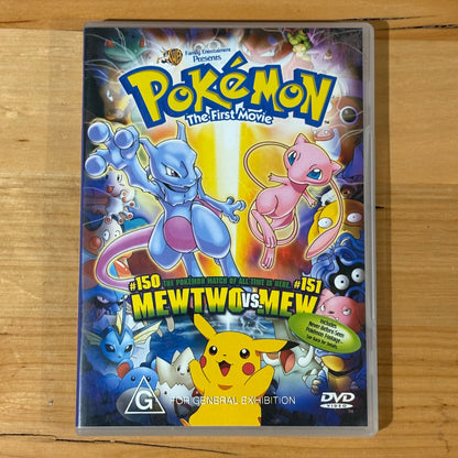 Pokémon The First Movie DVD Mewtwo vs. Mew PAL 4 VGC