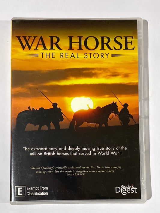 War Horse The Real Story DVD World War One Documentary PAL4 VGC