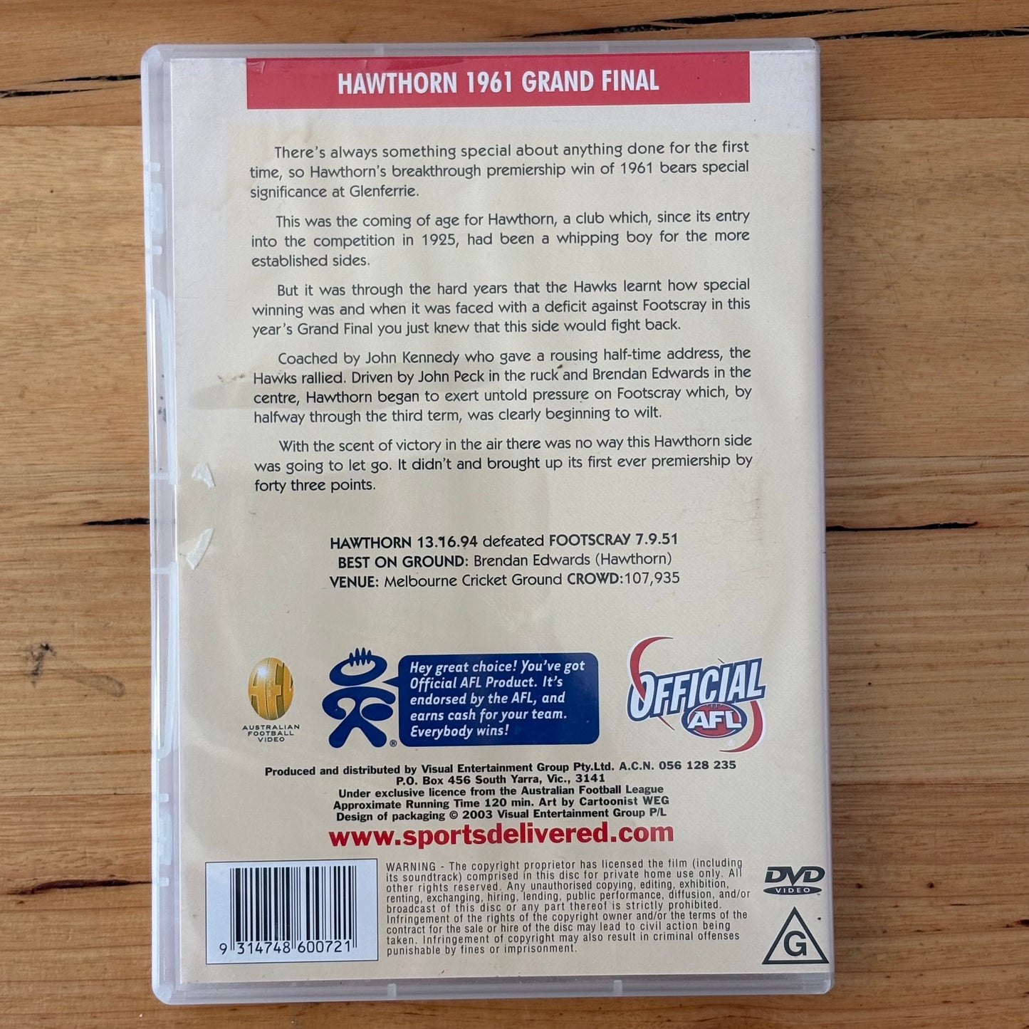 Hawthorn Premiers DVD Bundle of 8 Hawks AFL Grand Finals PAL 4 VGC