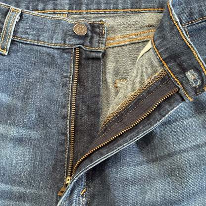 Levi's 505 Mens W 38 L 34 Denim Light Wash Blue Jeans PC9-00505-1528