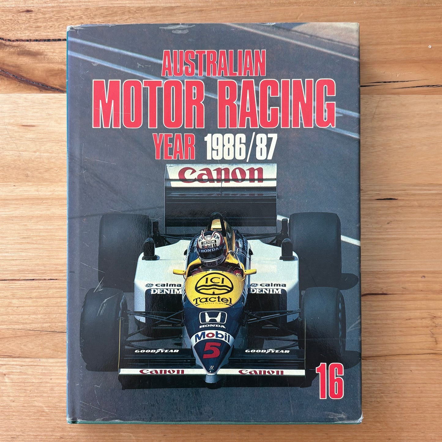 Australian Motor Racing Year 1986/87 Hardcover Book GD
