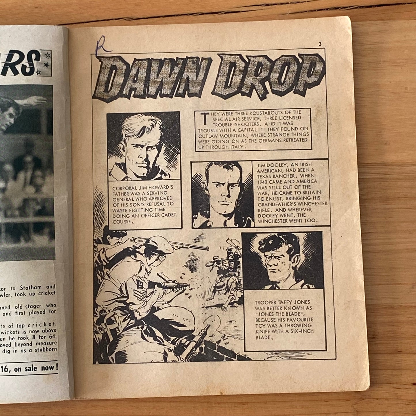 Commando War Comic #215 Dawn Drop 1966