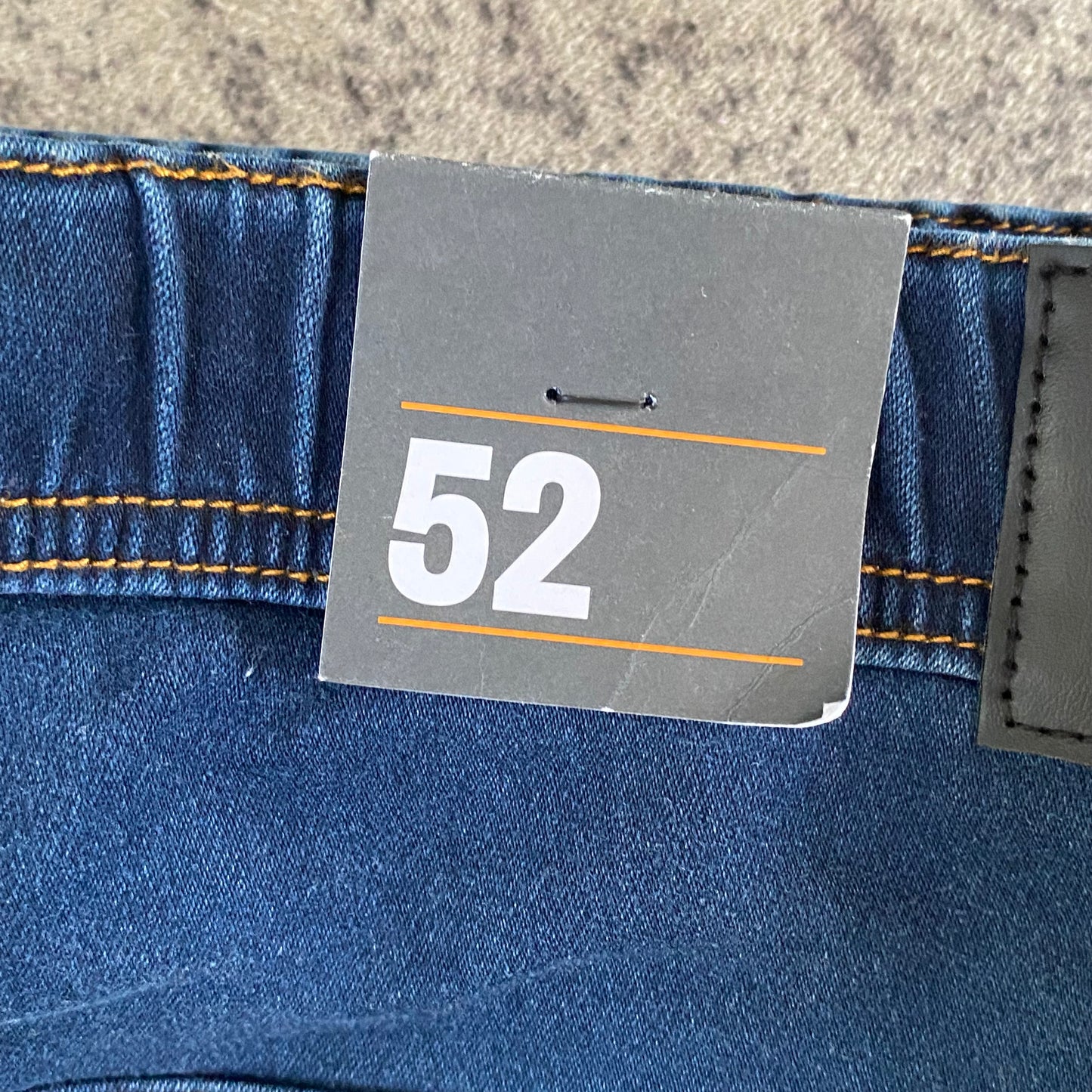 Johnny Bigg Men’s Blue Jeans SZ 52-inch Waist Draw String New Without Tags