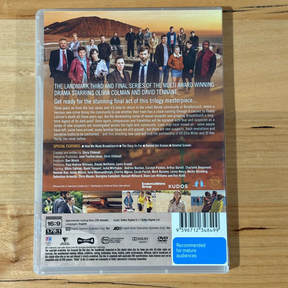 Broadchurch Series 1-3 Complete DVD Olivia Colman David Tennant PAL 4 VGC