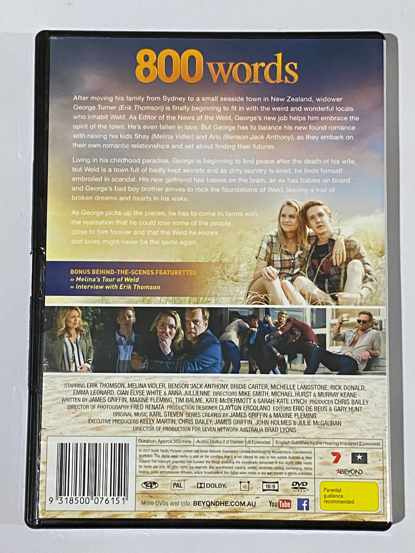 800 Words Season 1-3 Complete DVD Australian Family Drama PAL 4 VGC