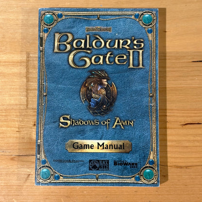 Baldur's Gate 2 Shadows of Amn Game Manual Forgotten Realms Paperback GD