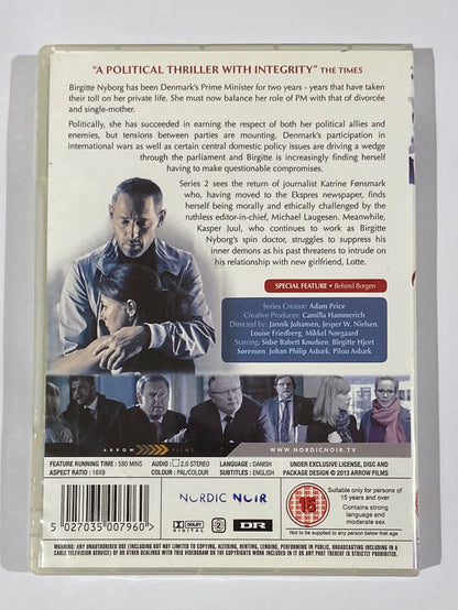 Borgen: The Complete First & Second Season DVD Danish Drama PAL 4 VGC