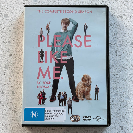 Please Like Me Complete Second Season DVD Josh Thomas PAL 4 VGC