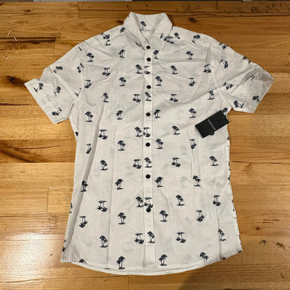 Tarocash Shirt Mens Casual Sz XS Short Sleeve Breeze Pal Pattern Collared NWT