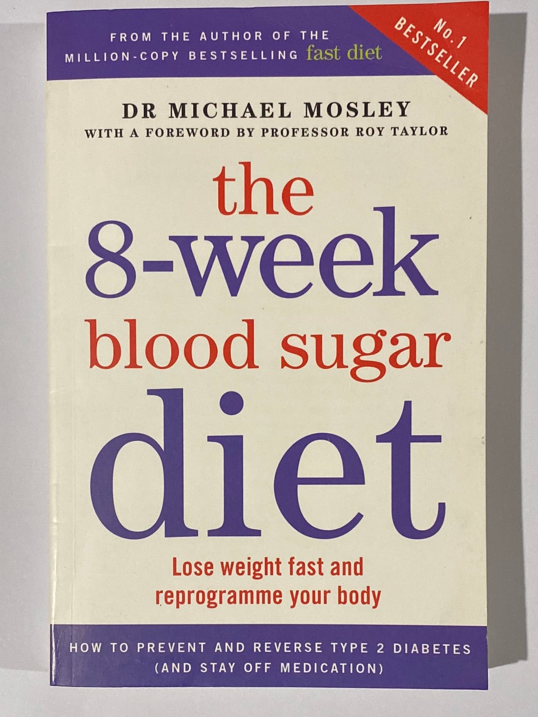 The 8-Week Blood Sugar Diet by Dr Michael Mosley Paperback Book 2015 VGC