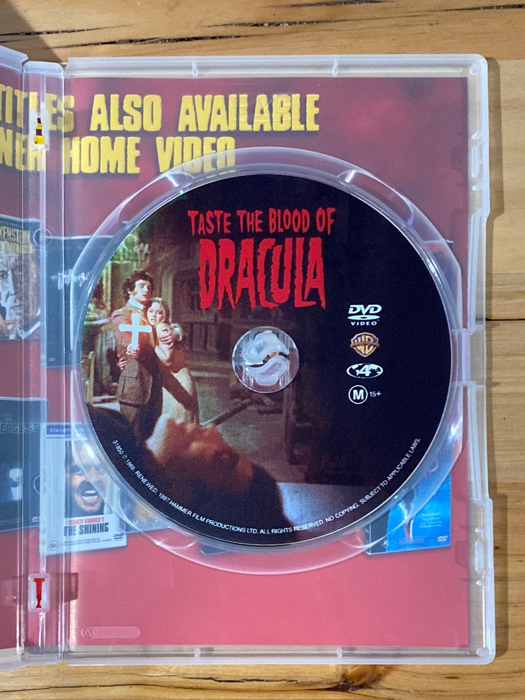 Taste The Blood Of Dracula DVD Christopher Lee Hammer Films PAL 4 VGC