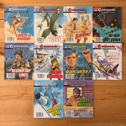 Commando War Comics x 10 Bundle All Published 1990 DC Thomson GD