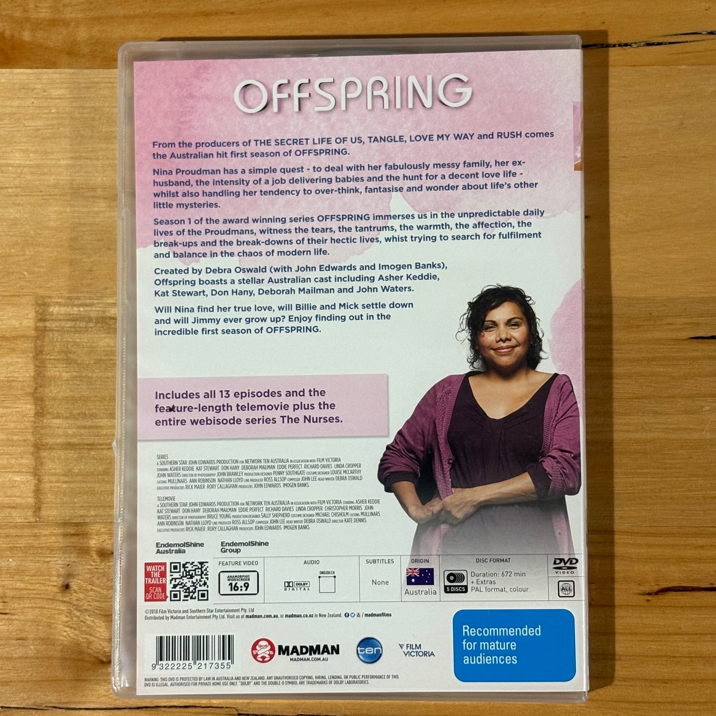 Offspring Complete Seasons 1-6 DVD Box Set Asher Keddie VGC