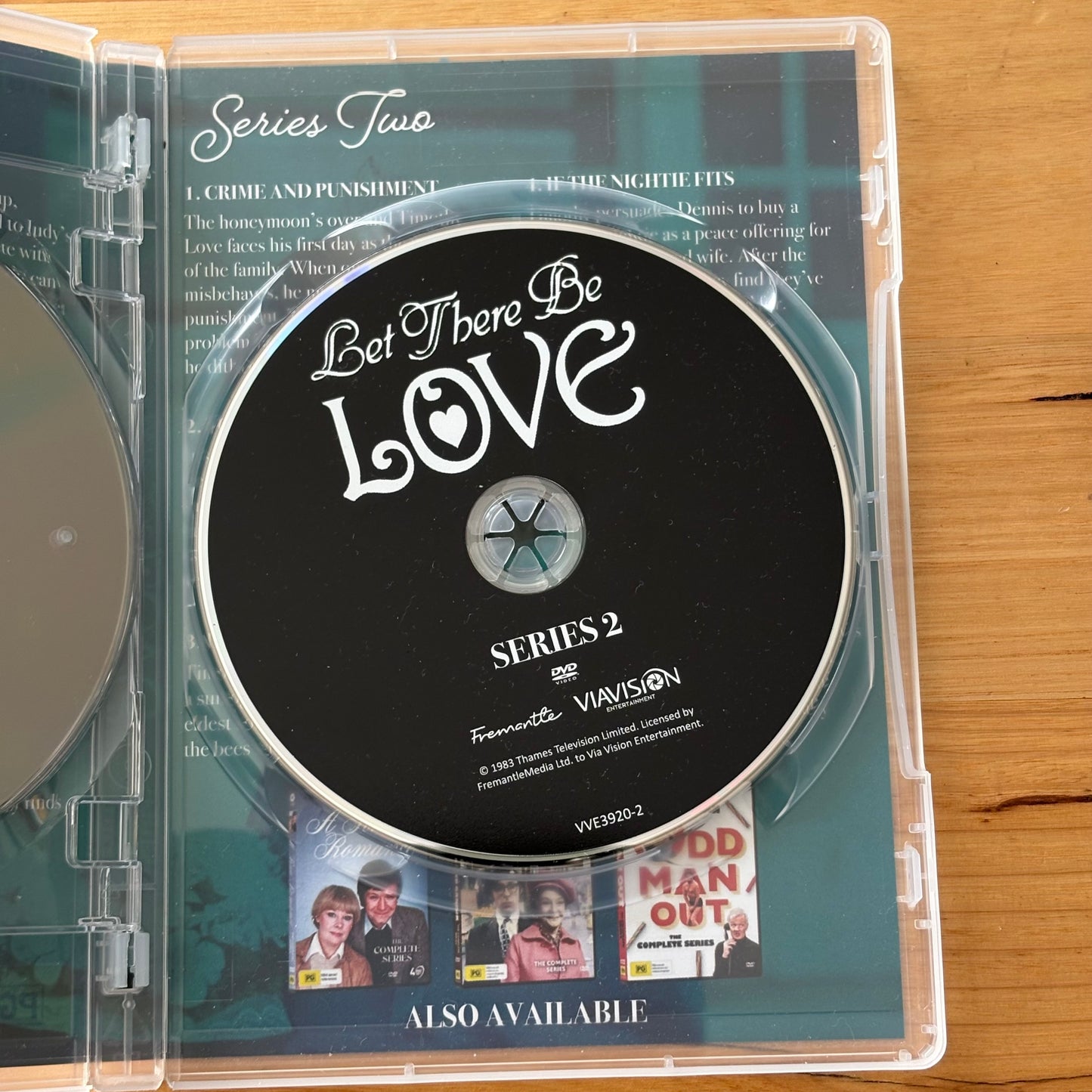 Let There Be Love DVD Paul Eddington Nanette Newman 2-Disc Set PAL 4 VGC