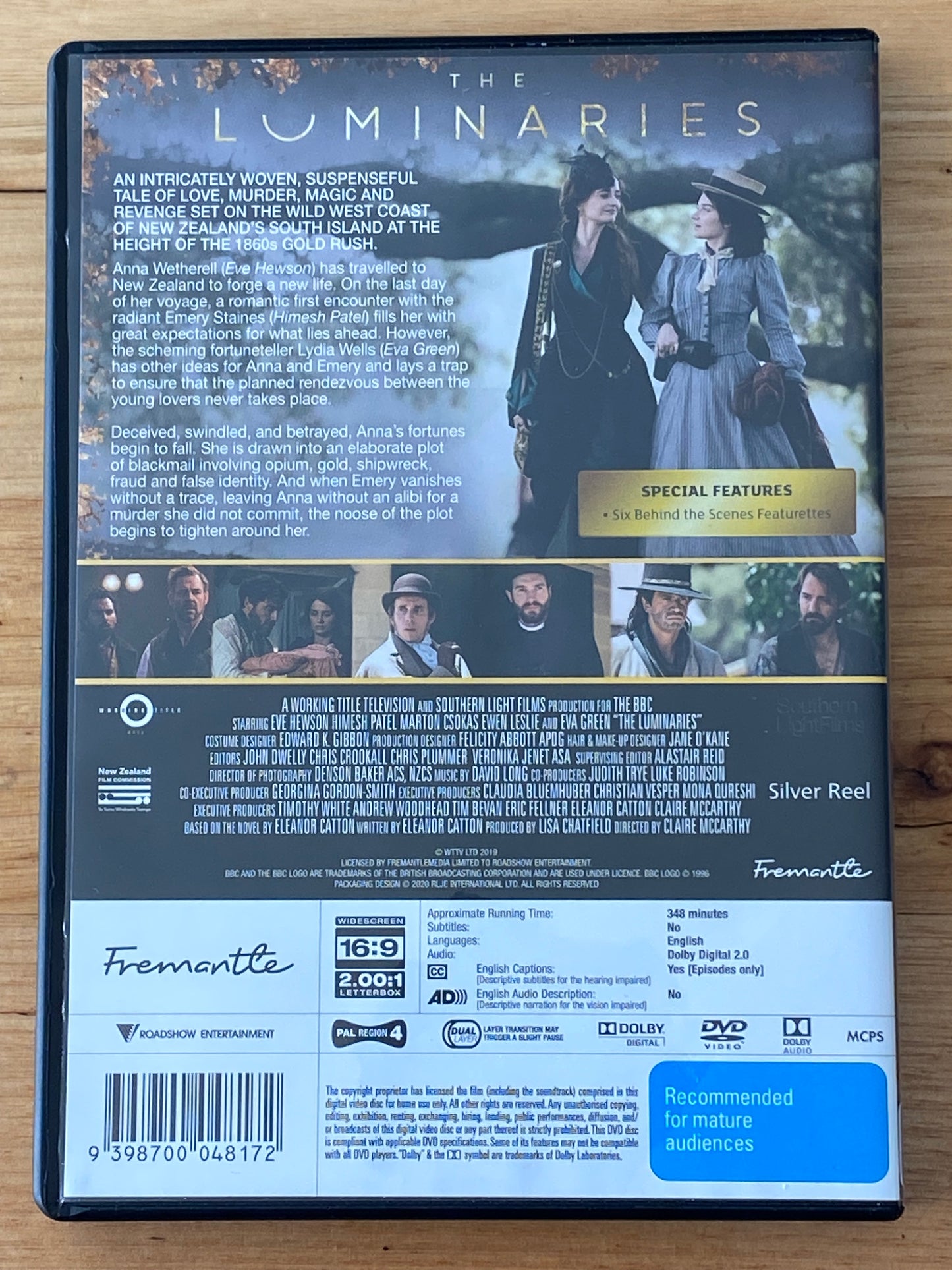 The Luminaries DVD Drama Eva Green 2-Disc PAL 4 VGC