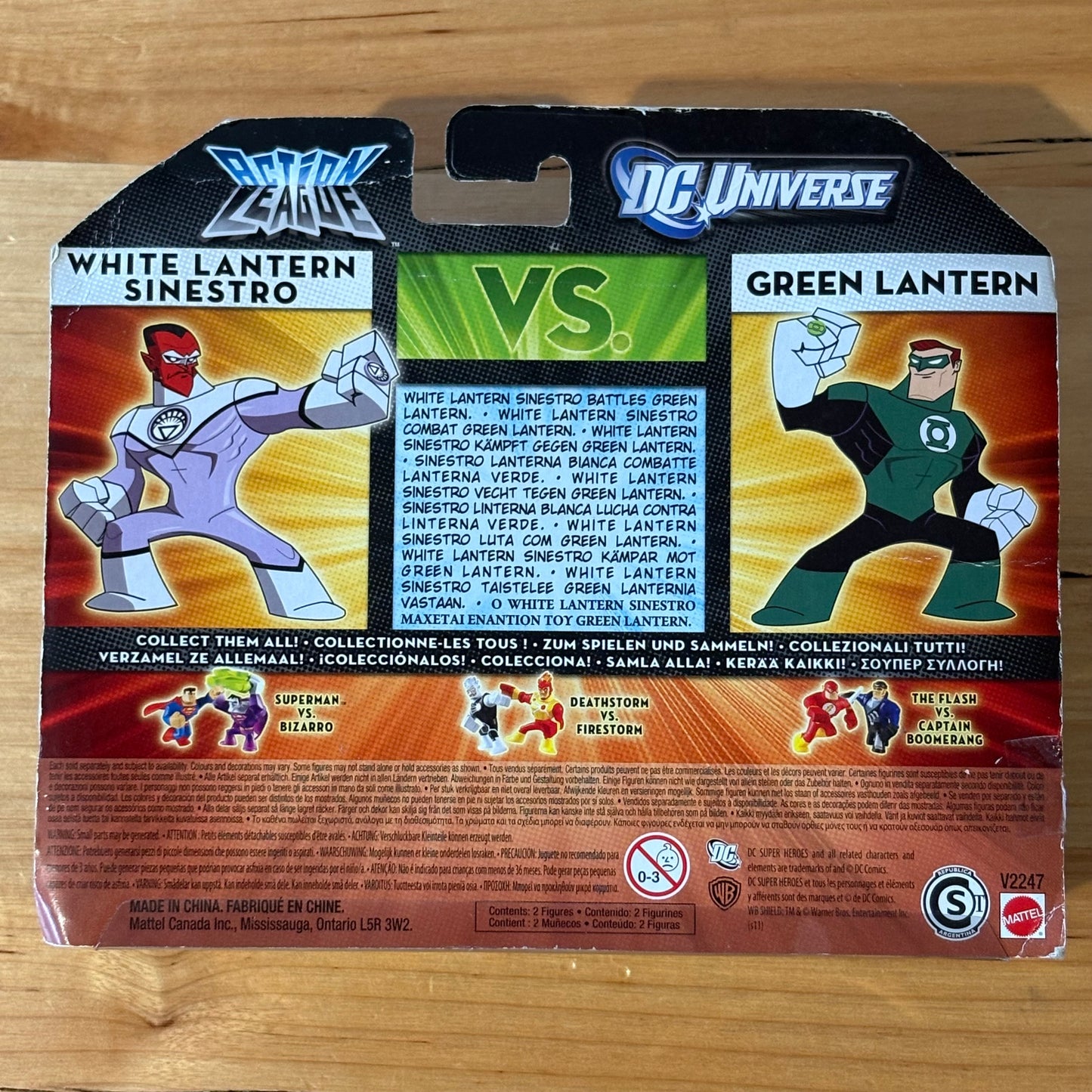DC Universe Action League White Lantern Sinestro vs Green Lantern 2011 New Sealed