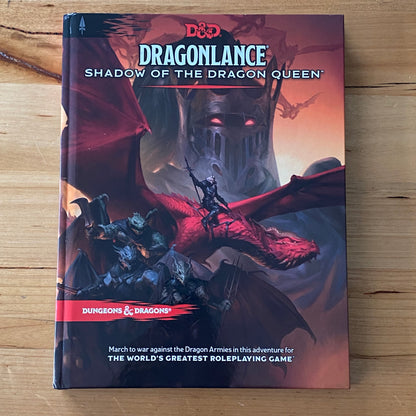 Dungeons & Dragons Dragonlance Shadow Of The Dragon Queen Hardcover First Print 2022 GD