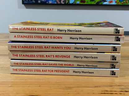 Stainless Steel Rat Paperback Bundle Harry Harrison Vintage Sci-Fi 6 Books GD