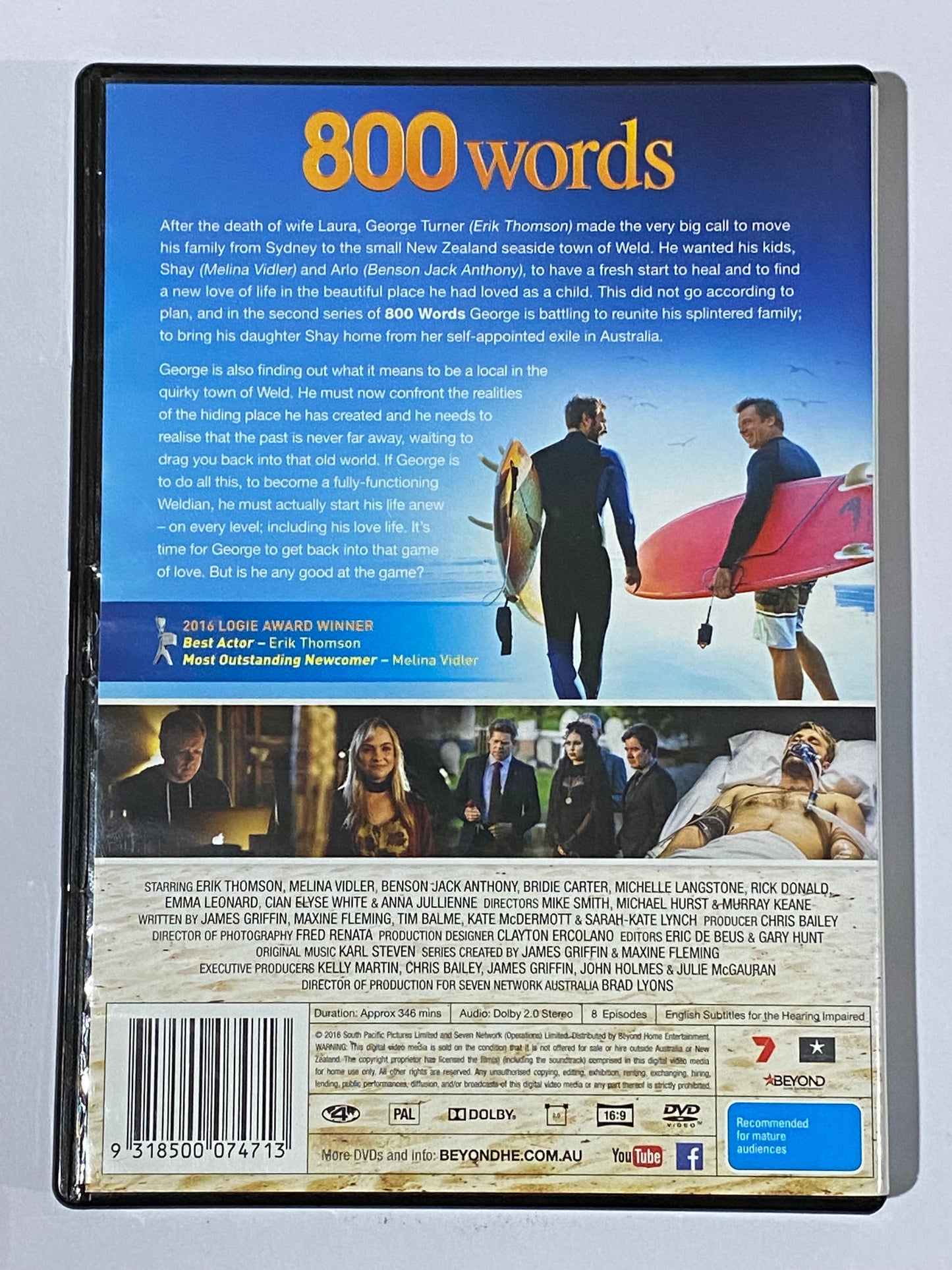 800 Words Season 1-3 Complete DVD Australian Family Drama PAL 4 VGC