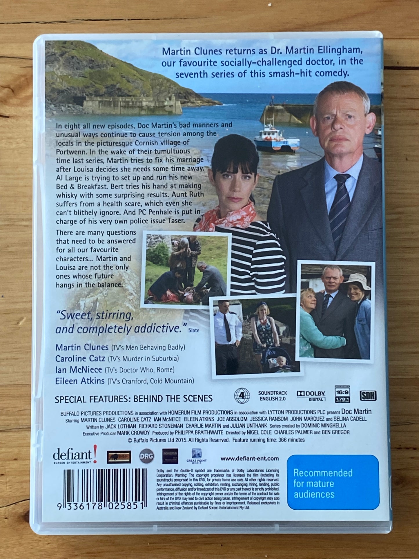 Doc Martin Complete Series Seven DVD Martin Clunes PAL 4 2-Disc VGC