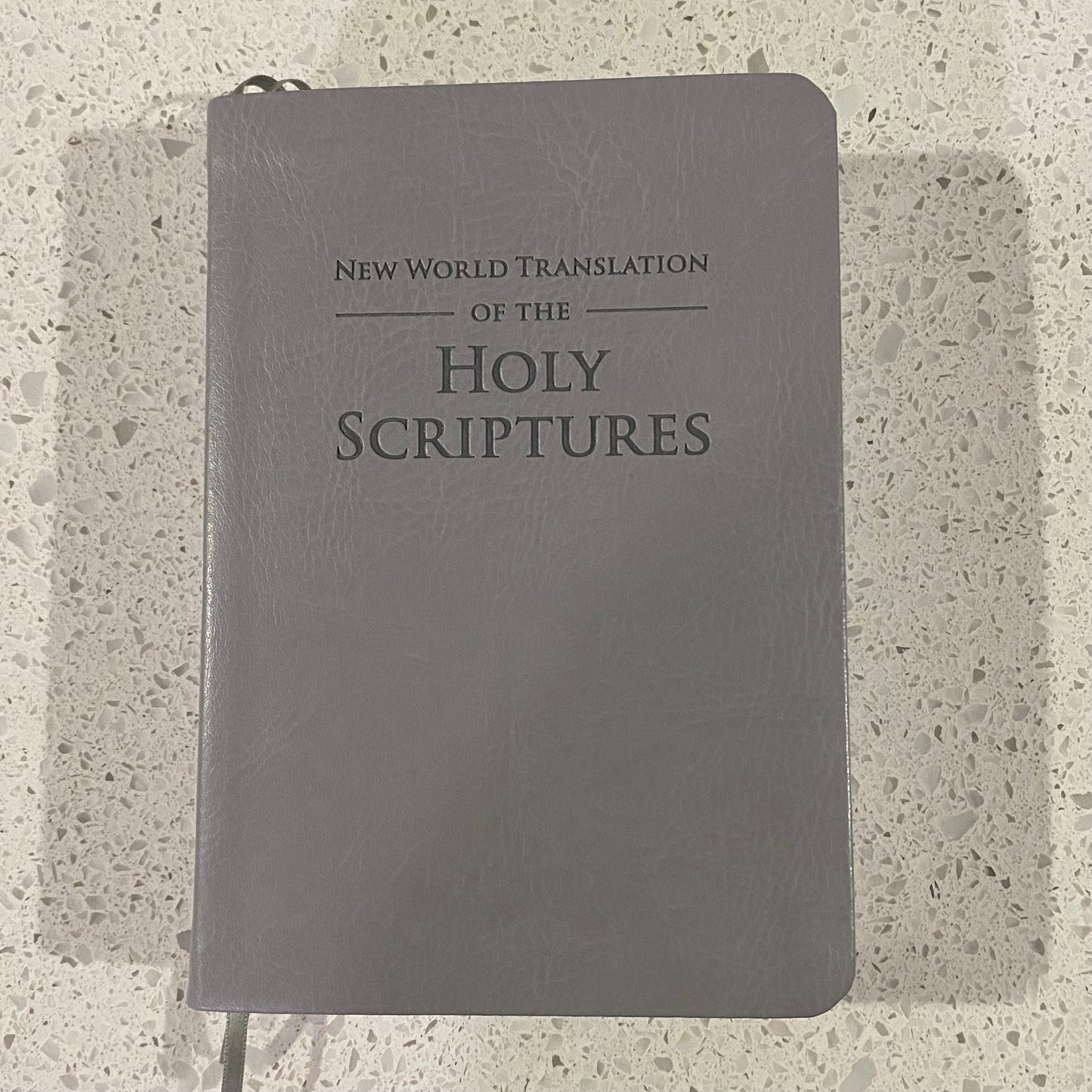 New World Translation Of The Holy Scriptures Bible Silver Leather Bound GD