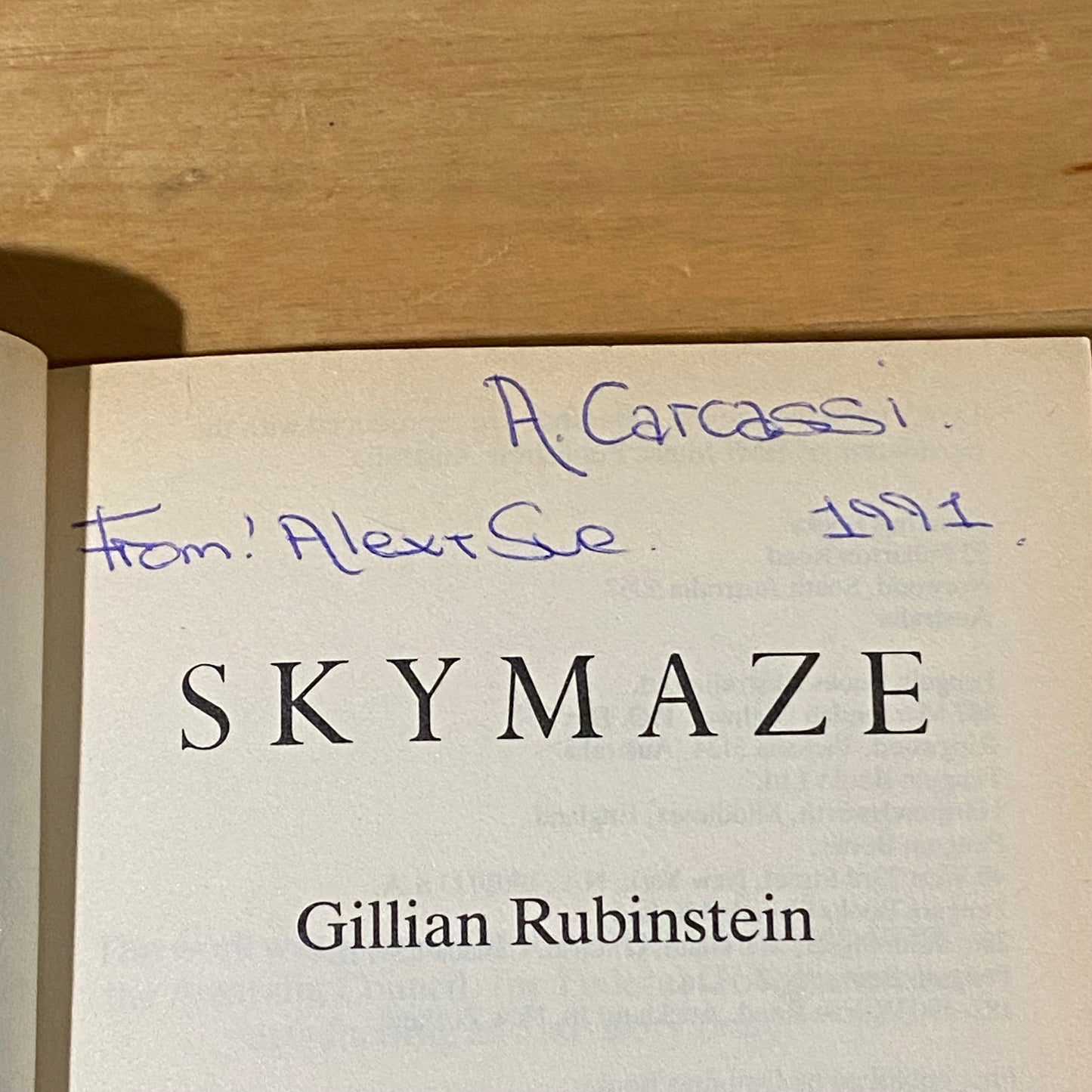 Skymaze by Gillian Rubinstein Science Fiction Paperback 1990 GD