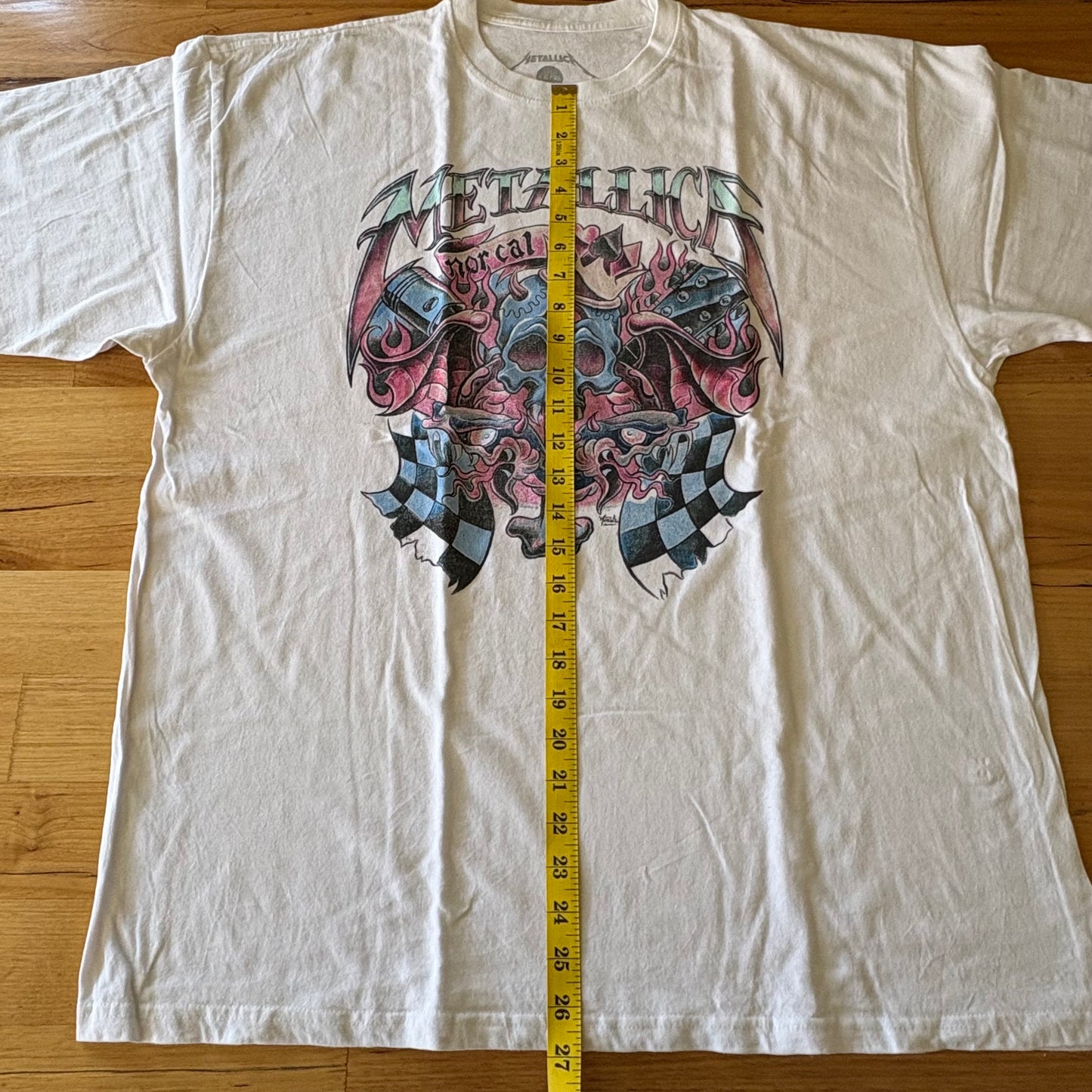 Metallica Nor Cal T-Shirt White Short Sleeve Size XL