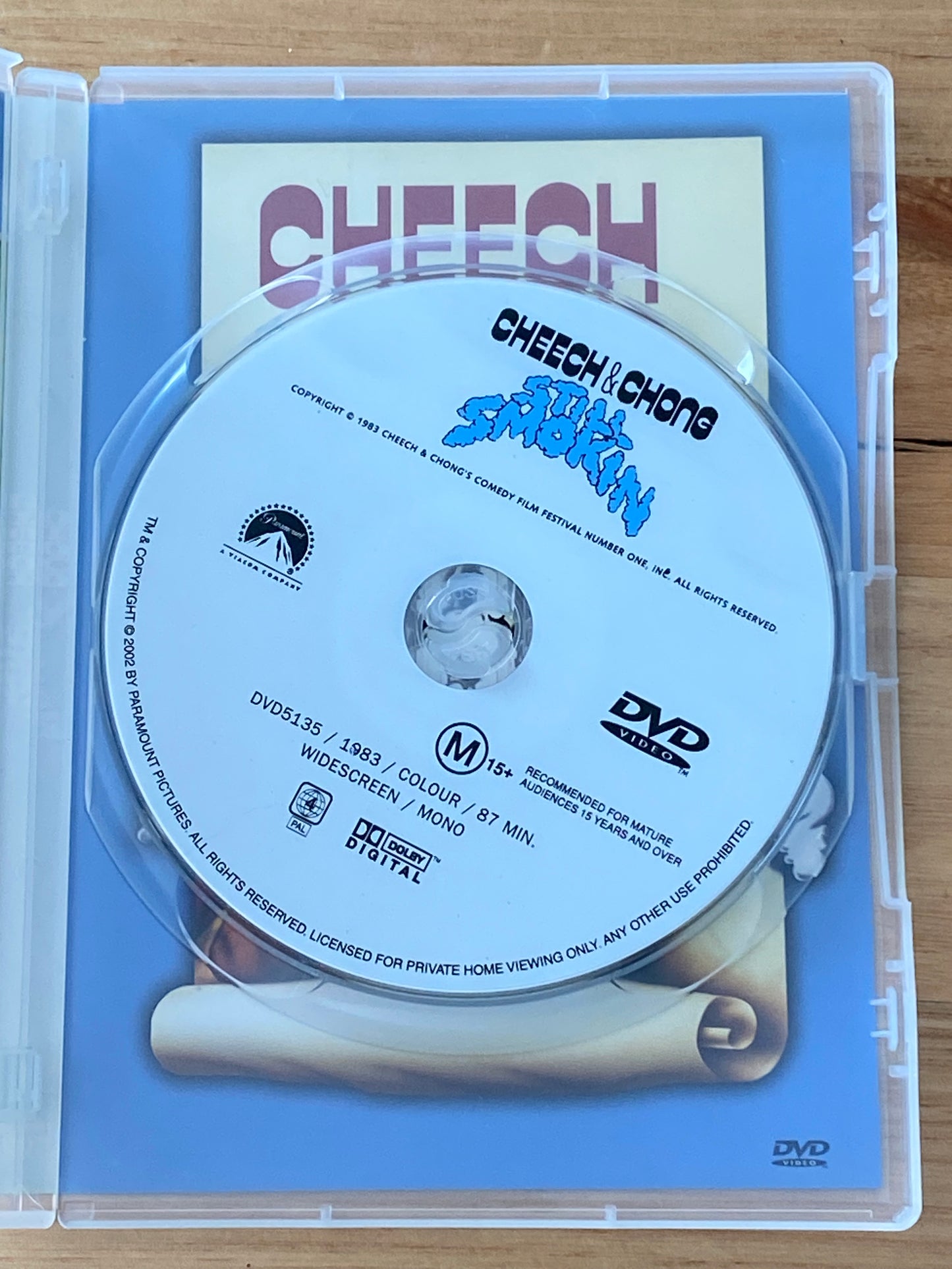 Cheech and Chong Still Smokin DVD PAL 4 VGC